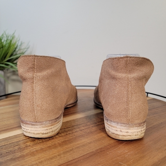 Free People Royale Suede D'orsay Pointed Toe Booties Flats Size 36.5 - Picture 7 of 17